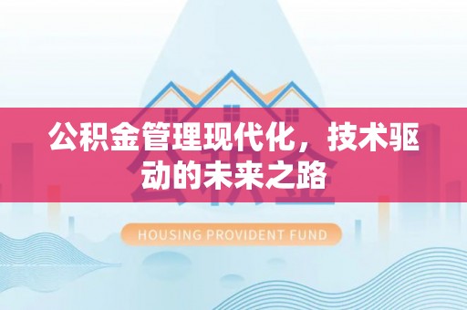 盐都公积金管理现代化，技术驱动的未来之路
